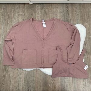 Old Navy Cardigan and Bralette Set